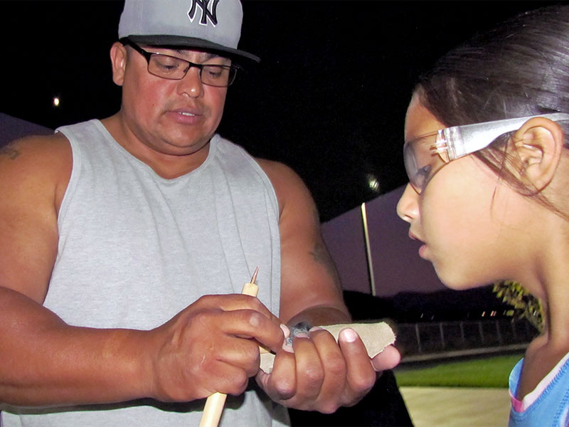 ARROWHEAD MAKING AT SOBOBA 