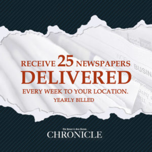 Distribute the paper 25 pcs. yearly - The Hemet & San Jacinto Chronicle