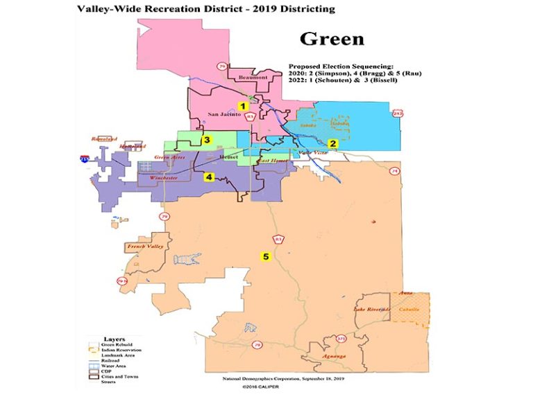 Valley-Wide Recreation board selects election districts