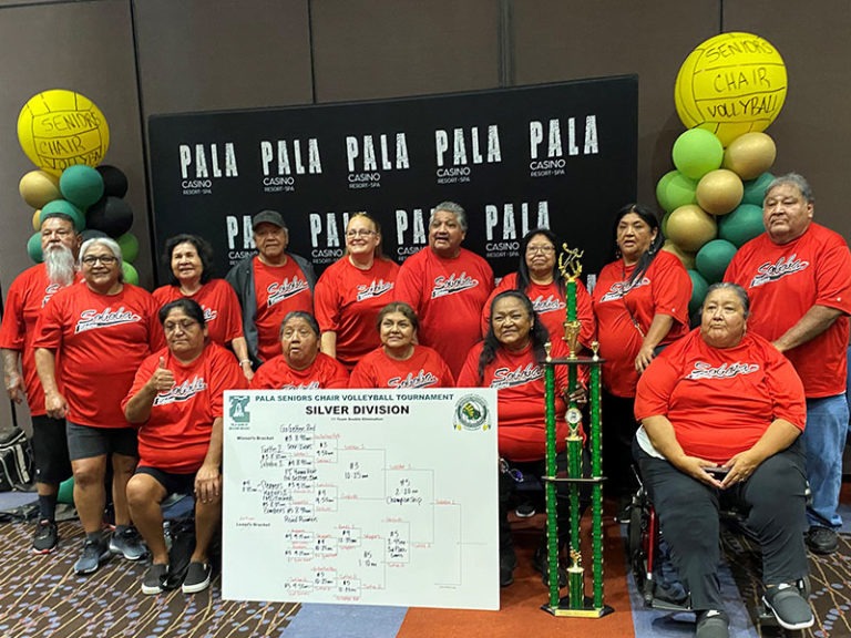Chair Volleyball Serves up Trophies for Soboba Elders