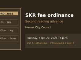 Illustration of ordinance binder and fee schedule shapes; no people