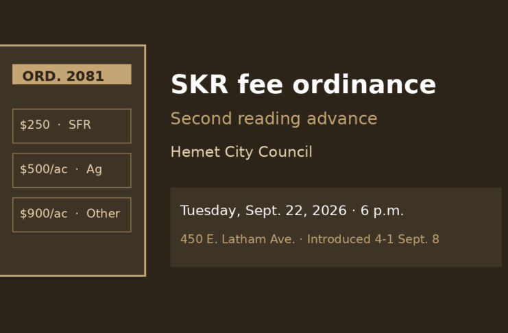 Illustration of ordinance binder and fee schedule shapes; no people
